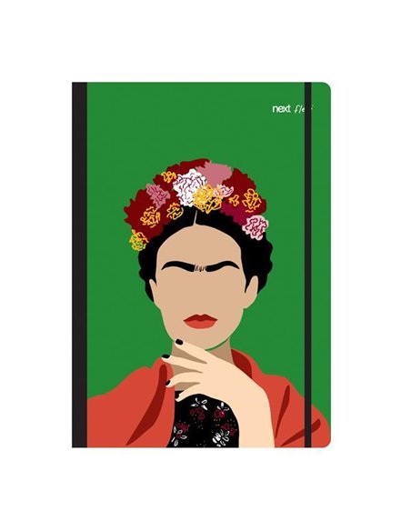 Next trends Frida τετράδιο flexi λάστιχο 21x29εκ. 2θεμ. 80φ.