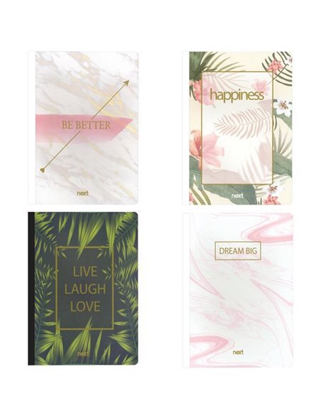 Next τετράδιο dreams flexi 17x25εκ. 2θεμ. 80φ.