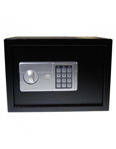 Χρηματοκιβώτιο με συνδυασμό - κλειδί  μαύρο Υ20x24x18εκ