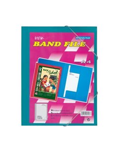 Bindermax φάκελος με λάστιχο PP πράσινο Α4 Υ35x25εκ.