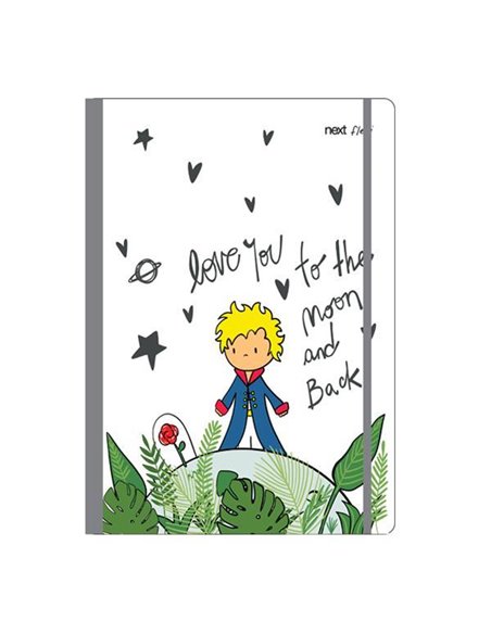 Next trends little prince τετράδιο flexi λάστιχο 17x25εκ. 2θεμ. 80φ.