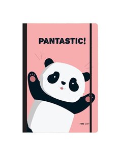 Next trends panda τετράδιο flexi λάστιχο 17x25εκ. 2θεμ. 80φ.