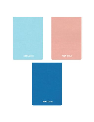 Next μπλοκ 3plus (dots+σαμουά ατύπωτο +καρέ) 12x17εκ..3θ., 192σελ.