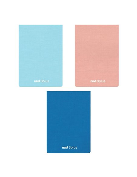 Next μπλοκ 3plus (dots+σαμουά ατύπωτο +καρέ) 12x17εκ..3θ., 192σελ.