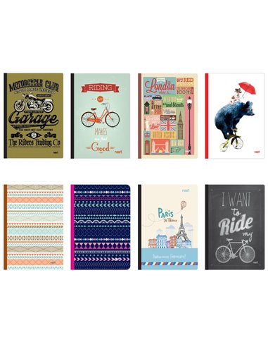 Next gallery 360° τετράδιο flexi 17x25εκ. 2θεμ. 128σελ.