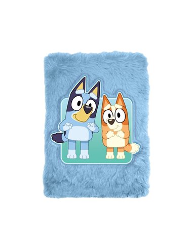 Σημειωματάριο με βελούδινο εξώφυλλο Bluey Y21x15x2,5εκ.