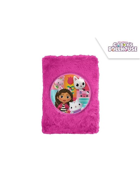 Σημειωματάριο με βελούδινο εξώφυλλο Το Κουκλόσπιτο της Γκάμπι Y21χ15x2,5εκ.