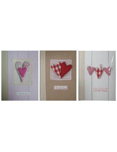 Σημειωματάρια 60 φύλλων 3 σχέδια 19x14εκ.