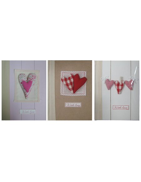 Σημειωματάρια 60 φύλλων 3 σχέδια 19x14εκ.