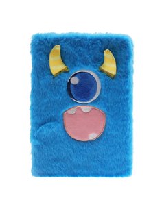 Σημειωματάριο μπλε με βελούδινο εξώφυλλο Y21x15,5x3εκ.