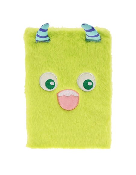 Σημειωματάριο κίτρινο με βελούδινο εξώφυλλο Y21x15,5x3εκ.