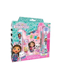 Σετ γραφικής ύλης Το κουκλόσπιτο της Γκάμπι με ημερολόγιο - μαγικό στυλό
