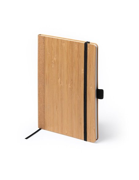 Σημειωματάριο Α5 θήκη στυλό από μπαμπού 14,5x21x1,5εκ.