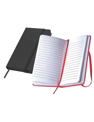 Σημειωματάριο ραφτό μαύρο Υ13x8εκ.