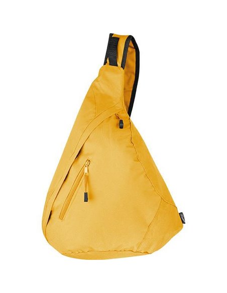 Τσάντα πλάτης χιαστί κίτρινη Υ50x26x16εκ.