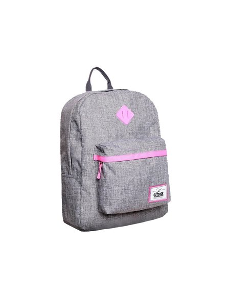 KALGAV τσάντα πλάτης Gray pink melange Υ41,5x13x31εκ.