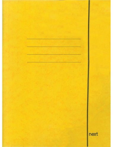 Next φάκελος με λάστιχο πρεσπάν κίτρινος Α3 Υ43x30x0εκ.