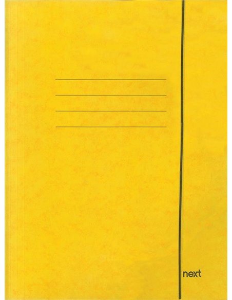 Next φάκελος με λάστιχο πρεσπάν κίτρινος Α3 Υ43x30x0εκ.