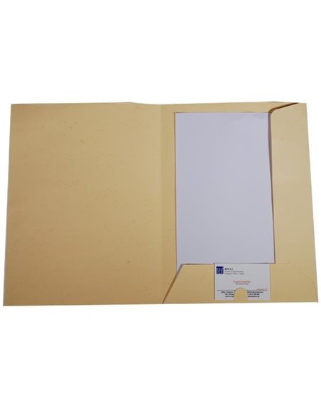 Νext φάκελος παρουσίασης (folder) leather skin κίτρινο 250γρ. Υ32x24εκ. Δυνατότητα εκτύπωσης