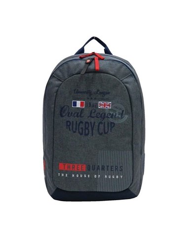 Bagtrotter τσάντα πλάτης oval legend γκρι 51x33x20εκ.