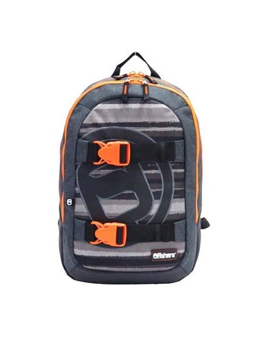 Bagtrotter τσάντα πλάτης μαύρο-γκρι 51x33x20εκ.