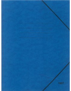 Next φάκελος με λάστιχο πρεσπάν μπλε Υ35x25x0εκ.  Δυνατότητα εκτύπωσης