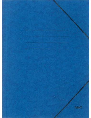 Next φάκελος με λάστιχο πρεσπάν μπλε Υ35x25x0εκ.  Δυνατότητα εκτύπωσης