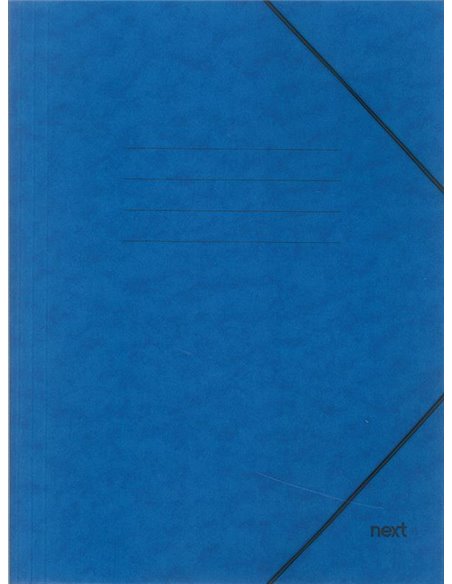 Next φάκελος με λάστιχο πρεσπάν μπλε Υ35x25x0εκ.  Δυνατότητα εκτύπωσης