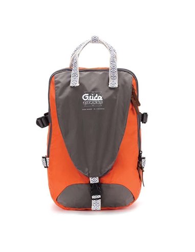 Bagtrotter τσάντα πλάτης πορτοκαλί-γκρι 46x30x18εκ.