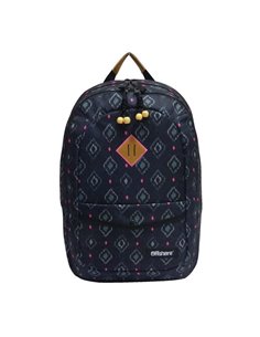 Bagtrotter τσάντα πλάτης μαύρο-φουξ 51x33x20εκ.