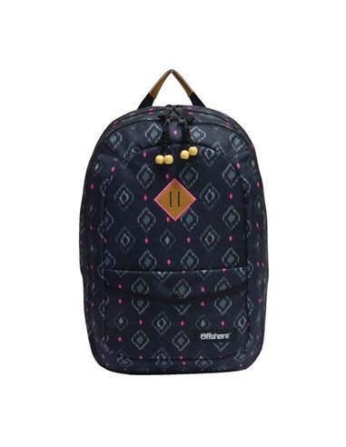 Bagtrotter τσάντα πλάτης μαύρο-φουξ 51x33x20εκ.