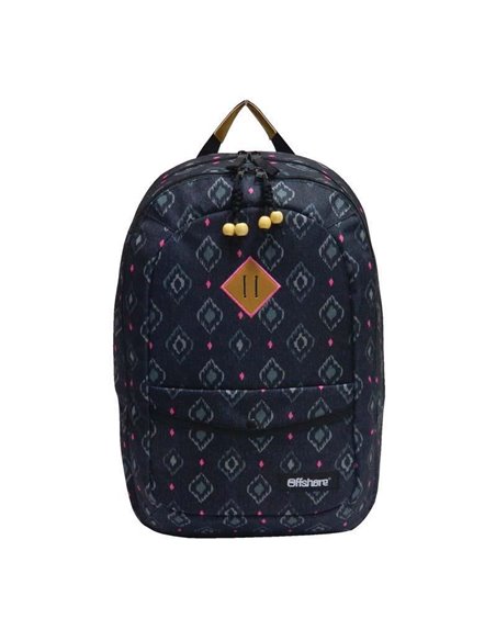 Bagtrotter τσάντα πλάτης μαύρο-φουξ 51x33x20εκ.