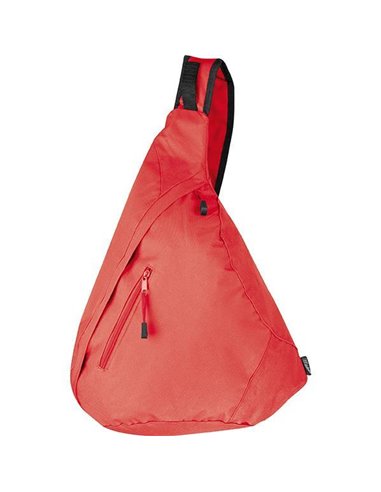 Τσάντα πλάτης χιαστί κόκκινη Υ50x26x16εκ.