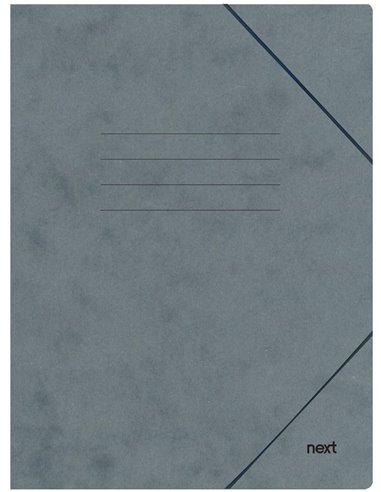 Next φάκελος με λάστιχο πρεσπάν γκρι Υ35x25x0εκ.  Δυνατότητα εκτύπωσης