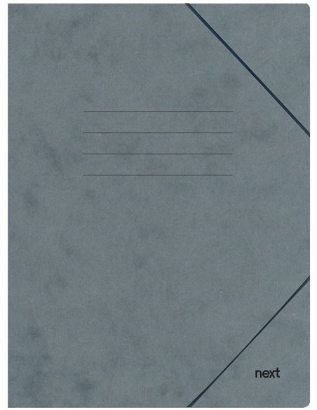 Next φάκελος με λάστιχο πρεσπάν γκρι Υ35x25x0εκ.  Δυνατότητα εκτύπωσης
