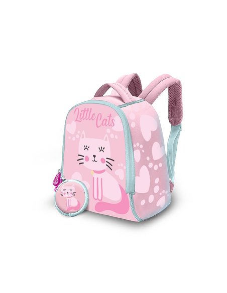 Σακίδιο πλάτης παιδικό Neoprene Little cats Υ25x19x12εκ.