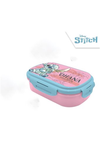 Φαγητοδοχείο Stitch με μαχαιροπίρουνα 21x14x6εκ.