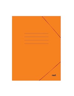 Next φάκελος με λάστιχο πορτοκαλί Υ35x25εκ.