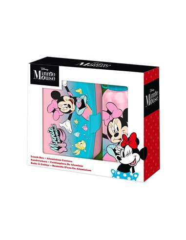 Σετ φαγητοδοχείο - παγούρι 500ml Minnie 17,5x12,5xY6εκ.