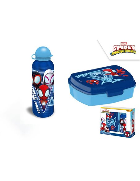 Σετ φαγητοδοχείο - παγούρι Spidey 8x22xΥ8εκ. 500ml