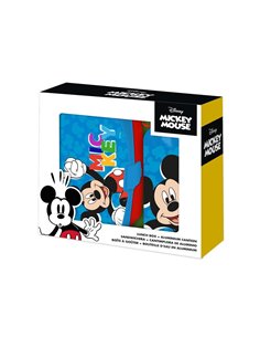 Σετ φαγητοδοχείο - παγούρι Mickey 17,5x12,5xY6εκ. 500ml