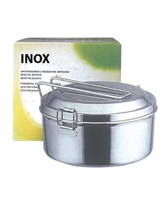 Φαγητοδοχείο inox-2 θέσεις - διάμετρο 12εκ.