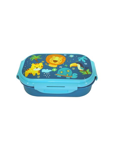 Φαγητοδοχείο Into the jungle με μαχαιροπίρουνα 21x14x6εκ.