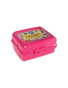 Φαγητοδοχείο με χωρίσματα ροζ 14x11x7εκ.