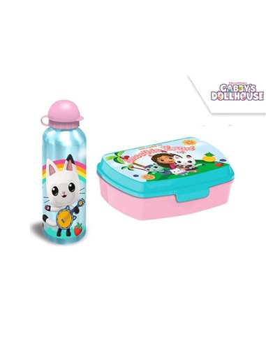 Σετ φαγητοδοχείο - παγούρι Γκάμπι 17,5x12,5xY6εκ. 500ml