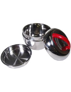 Φαγητοδοχείο inox με διάμετρο14εκ.