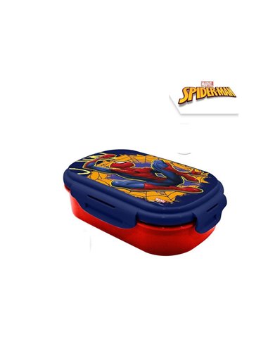 Φαγητοδοχείο Spiderman με μαχαιροπίρουνα 22x16x7εκ.