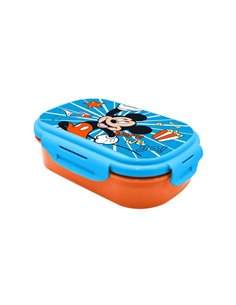 Φαγητοδοχείο Mickey με μαχαιροπίρουνα 21x14x6εκ.