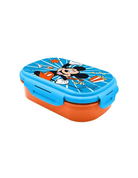 Φαγητοδοχείο Mickey με μαχαιροπίρουνα 21x14x6εκ.