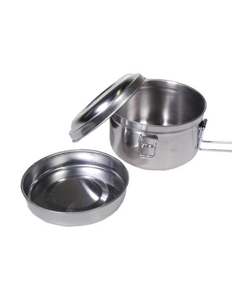 Φαγητοδοχείο inox 2 θέσεις Ø14εκ.